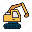 excavator, construction, bulldozer, excavation, machine, excavators, vehicle, heavy, industry 