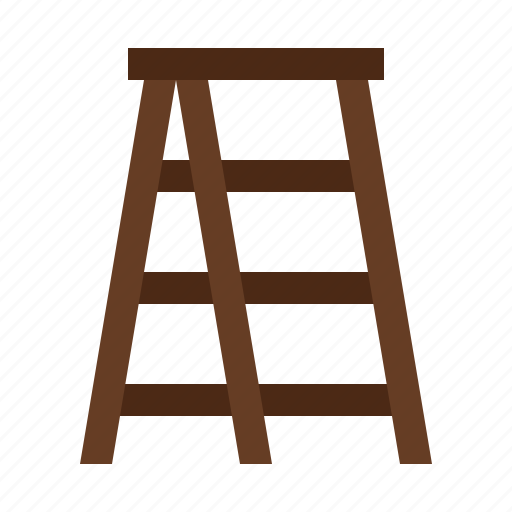 Ladder, stairs, carpentry, construction, tools, utensils, vertical icon - Download on Iconfinder