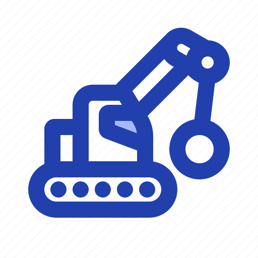 Excavator, wrecking, tool, ball icon - Download on Iconfinder
