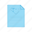 document, file, heart, love 