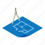 architect, architecture, floor, isometric, object, plan, project 
