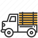 truck, car, construction, delivery, transportation