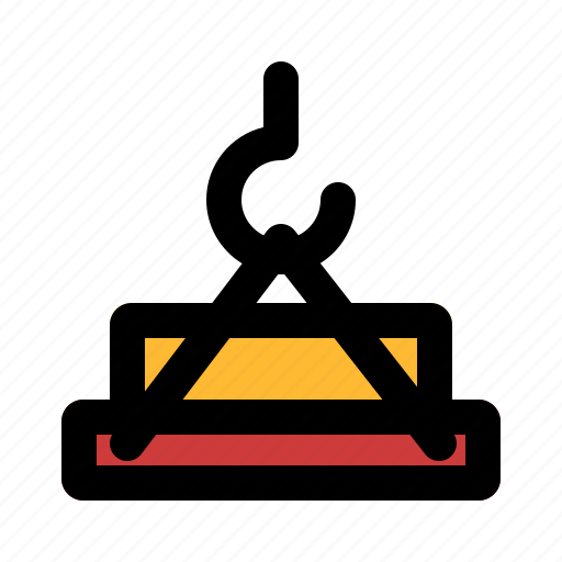 Hooklift, construction, tool, lifting icon - Download on Iconfinder