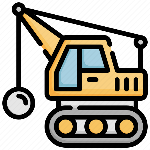 Demolition, weight, building, trade, demolitions, construction icon - Download on Iconfinder