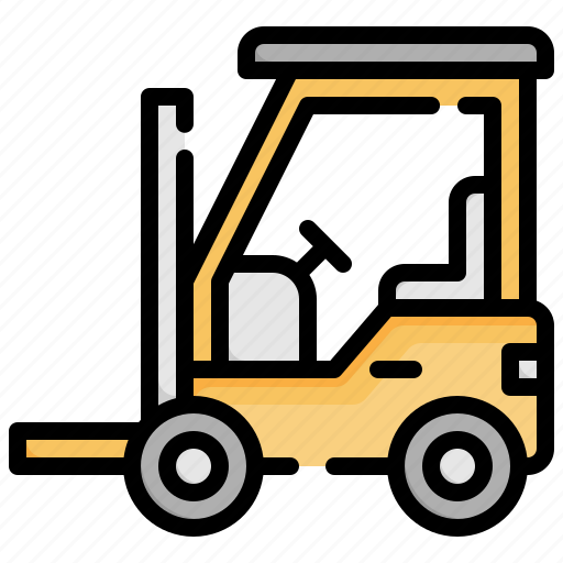 Forklift, lift, truck, shipping, and, delivery, transportation icon - Download on Iconfinder