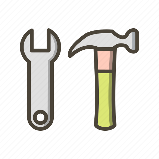 Tools, hammer, wrench icon - Download on Iconfinder