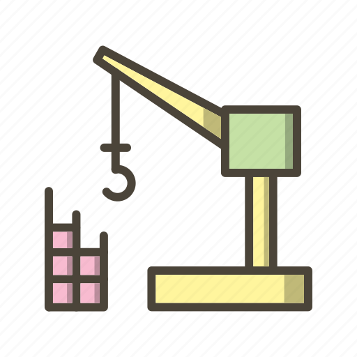 Crane, machine, construction icon - Download on Iconfinder