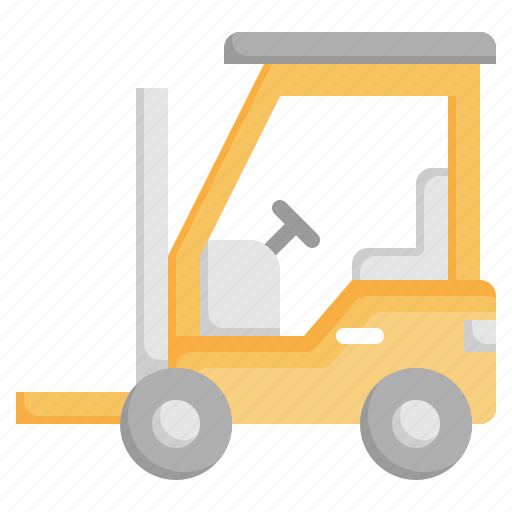 Forklift, lift, truck, shipping, delivery, transportation, industry icon - Download on Iconfinder