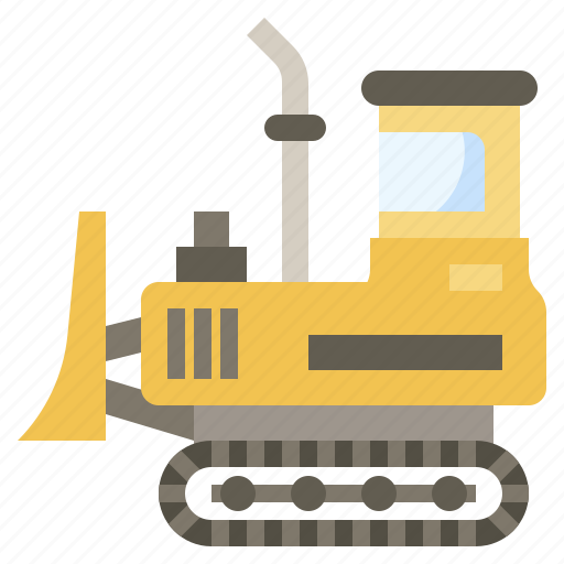 Bulldozer, cargo, construction, transport, trucking, trucks icon - Download on Iconfinder