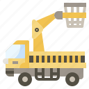 construction, heavy, hydraulic, lift, tools, truck, vehicle