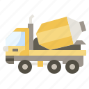 cargo, construction, mixer, transport, truck, trucking, trucks 