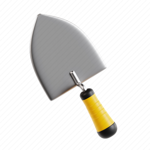 Trowel, construction, work, maintenance, repair, equipment, tool 3D illustration - Download on Iconfinder