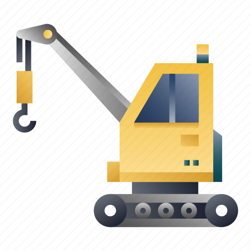 Building, construction, crane, engineering, excavator, lifting, machinery icon - Download on Iconfinder
