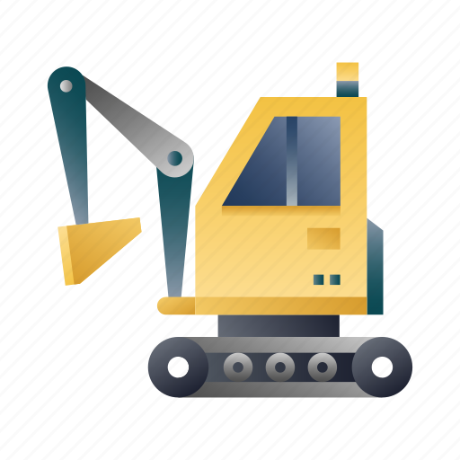 Construction, digger, excavation, excavator, industry, machinery, mining icon - Download on Iconfinder