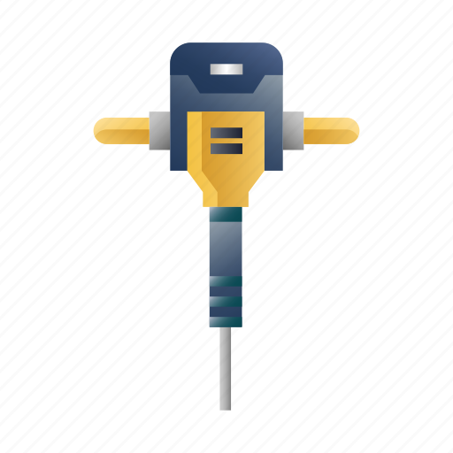 Construction, drill, hammer, hydraulic, jack, jackhammer, pneumatic icon - Download on Iconfinder