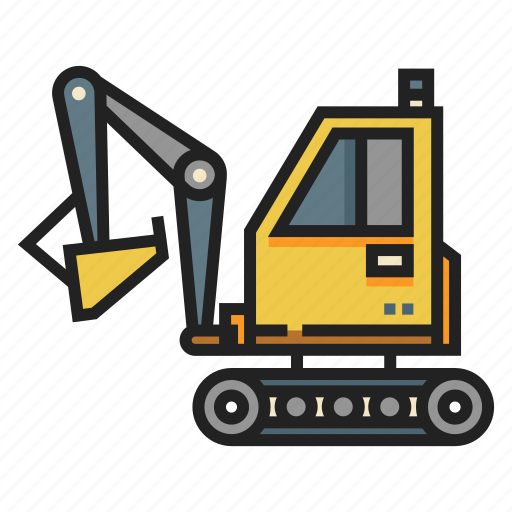 Construction, digger, excavation, excavator, industry, machinery, mining icon - Download on Iconfinder