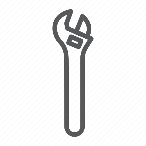 Adjustable, wrench, tool, repair, key, construction icon - Download on Iconfinder