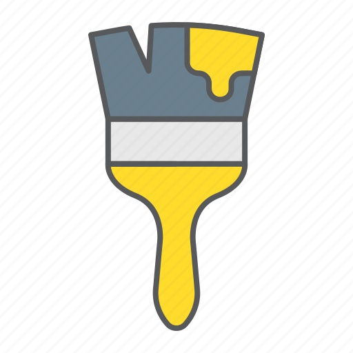Paint, brush, paintbrush, tool, color, repair icon - Download on Iconfinder