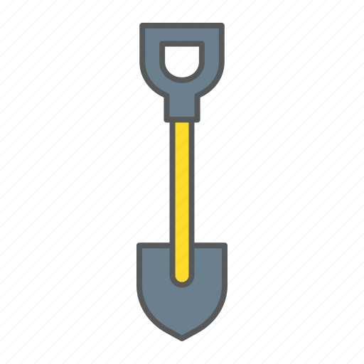 Shovel, tool, dig, agriculture, garden, construction, farm icon - Download on Iconfinder