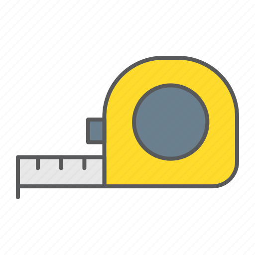 Tape, measure, tool, measuring, size, meter, centimeter icon - Download on Iconfinder