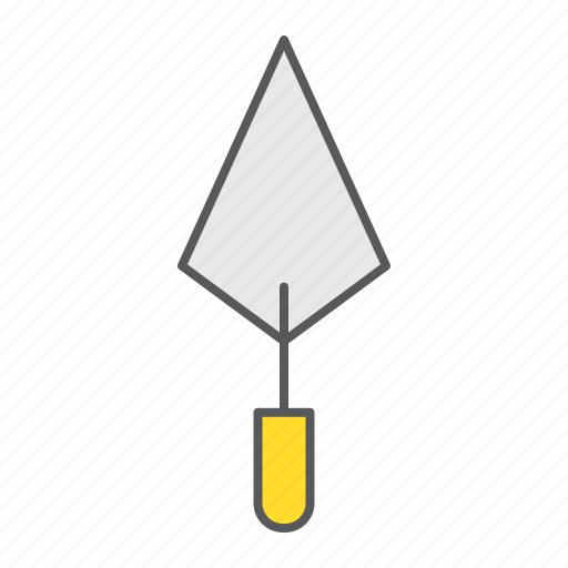 Trowel, tool, repair, plastering, mason, cement icon - Download on Iconfinder
