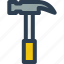 hammer, construction, construction tools, tools, equipment, claw hammer 