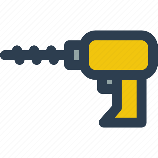 Drill, construction, construction tools, tools, equipment icon - Download on Iconfinder