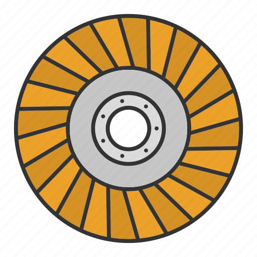 Abrasive, abrasive wheel, disc, flap, flap wheel, grinder, wheel icon - Download on Iconfinder