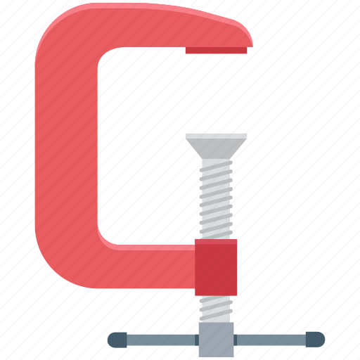 C clamp, carpentry, clamp, construction equipment, hand tool, industrial tool, work tool icon - Download on Iconfinder