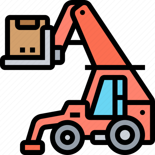 Telehandler, loader, truck, lift, warehouse icon - Download on Iconfinder
