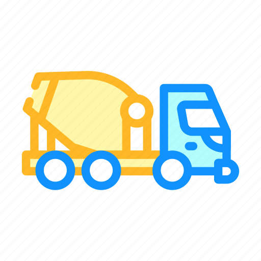Bulldozer, concrete, construction, mixer, truck, vehicle icon - Download on Iconfinder