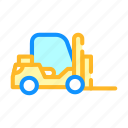 bulldozer, car, forklift, skid, vehicle, wheel