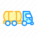 bulldozer, liquid, transportation, truck, vehicle, wheel