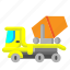car, construction, mixer, repair, transport, truck, vehicle 