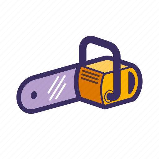 Building, chainsaw, construction, cut, tool icon - Download on Iconfinder