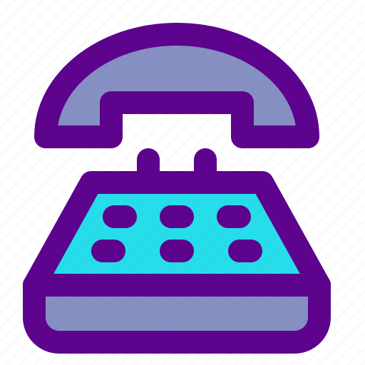 Communication, helpdesk, phone, retro, support icon - Download on Iconfinder