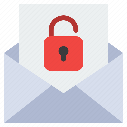 Communication, email, envelope, unlock icon - Download on Iconfinder