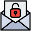 communication, email, envelope, unlock 