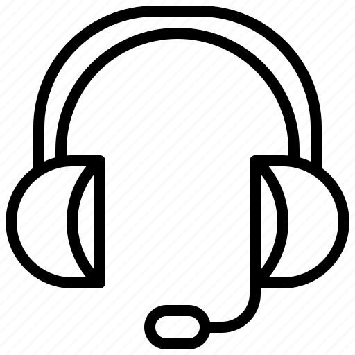 Customer, support, microphone, technical, headphones, service, communication icon - Download on Iconfinder