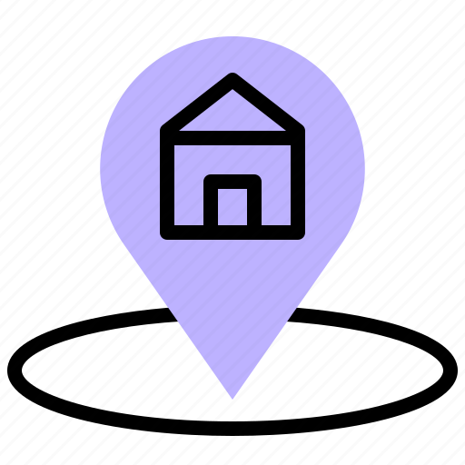 Address, pin, house, location, placeholder, home, map icon - Download on Iconfinder