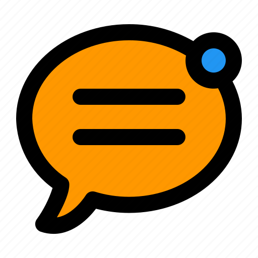 Chat, notification, message, communication, bubble, talk, conversation icon - Download on Iconfinder