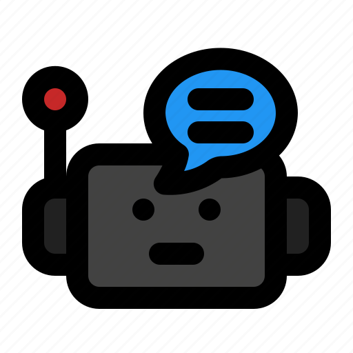 Chatbot, robot, machine, technology, automation, chat, communication icon - Download on Iconfinder