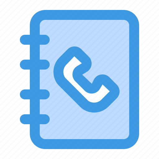 Phone, book, telephone, call, address book, contact, communication icon - Download on Iconfinder