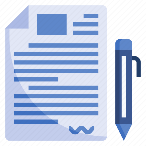 Contract, document, signature, pen, paper, file icon - Download on Iconfinder
