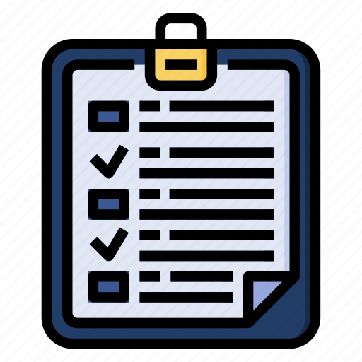 Checklist, checkmark, list, to, do, paper, clipboard icon - Download on Iconfinder