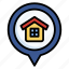 home, house, location, marker, pin, pointer, address 