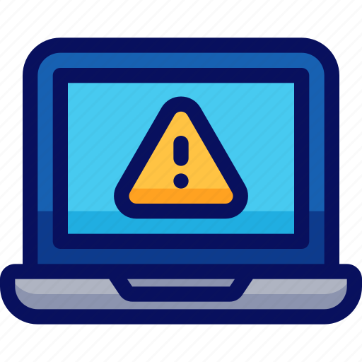 Error, laptop, warning, alert icon - Download on Iconfinder