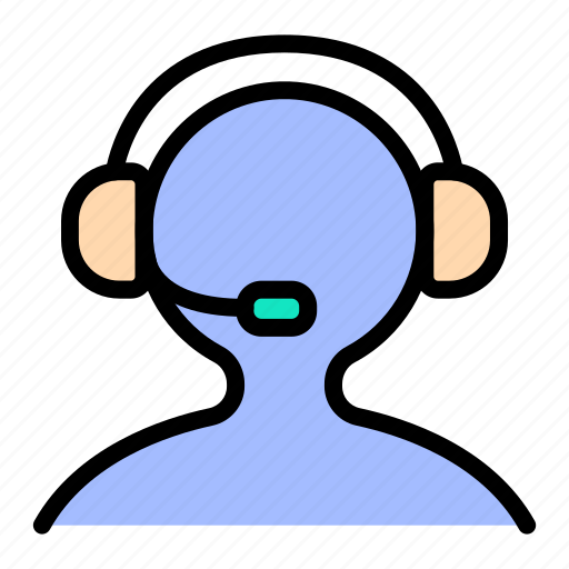 Contact us, call, service, support, headset, people, user icon - Download on Iconfinder