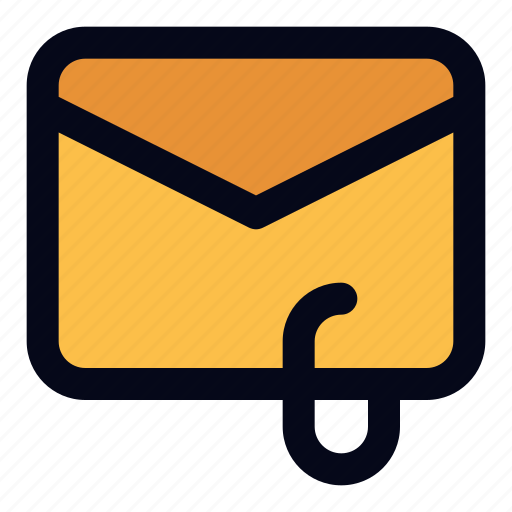Attached, mail, message, dm, emails, mails, attachment icon - Download on Iconfinder