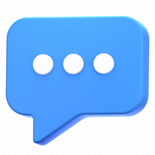 Chat bubble, chat, communication, speech bubble, conversation 3D illustration - Download on Iconfinder